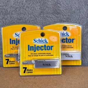 Schick Injector Razor Blades 7 Count Pack of 3 Total 21 Stainless Steel Blades